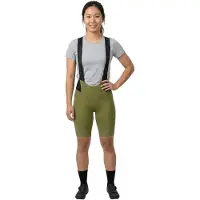 Q36.5 - Women's Gregarius Pro Bib Shorts - Pantalones de ciclismo size S, oliva