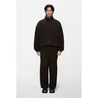 Rains Chaqueta de entretiempo 'Fleece Zip Jacket Bark 19030' marrón oscuro