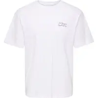 Only & Sons Camiseta 'ONSAXEL COFFEE' marrón oscuro / blanco