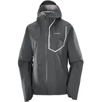 Salomon - Ropa trail running mujer - Bonatti Pro Jkt W Deep Black para Mujer - Talla XS - Negro