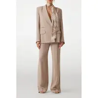 Guess Marciano GUESS Ariana Straight Pant Velvet Taupe Talla: 38 | Pantalones Formales Outlet | Mujer | Negro