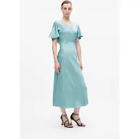 Karl Lagerfeld Satin Dress Still Water Talla: 44 | Vestidos Midi Outlet | Mujer