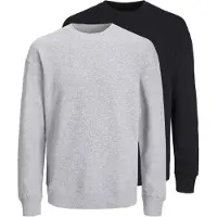 Jack & Jones Sudadera 'Bradley' gris moteado / negro