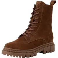 Tamaris Botines con cordones cognac
