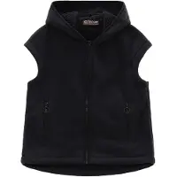 CMP - Women's Vest Fix Hood 36P4566 - Chaleco de forro polar size XXS, negro