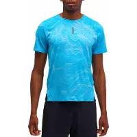 Hoka One One - Everyrun S/S CLF PRT - Camiseta de running size S, azul