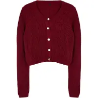 Trendyol Cárdigan rojo carmesí