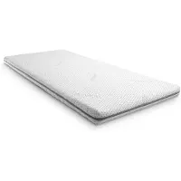Sleezzze Colchón de viscoelástico de alta calidad, modelo Premium, de 90 x 200 cm, altura 8 cm, firmeza H3, con funda antibacteriana