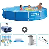 Intex Piscina inflable rectangular - 366 x 76 cm - 6 piezas - Modelo S20443
