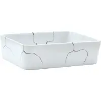 vidaXL Lavabo de encimera blanco, rectangular, 46x35,5x13 cm, de cerámica