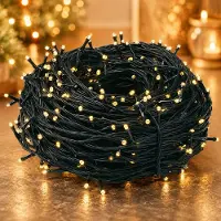 Lapamax Cadena de luces LED de 50 metros, 250 luces, luz blanca cálida, iluminación navideña, 31V, 8 modos, temporizador, ideal para Navidad, árbol de Navidad, balcón, jardín, fiestas