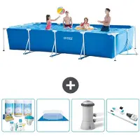 Intex Piscina rectangular de estructura - 450x220x84 cm - de 5 piezas - Modelo S20849