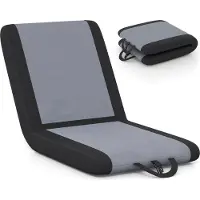 Costway : Cojín plegable para asientos de estadio, con base acolchada y respaldo ajustable, ideal para eventos deportivos y conciertos. Incluye asa para facilitar el transporte