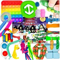 Zolta Conjunto de calendario de Adviento, juguetes "squishy", regalo tipo "pop it", Navidad, set grande