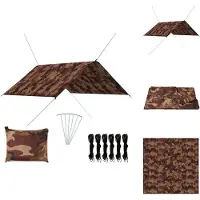 vidaXL Lona para exteriores de 3x2,85 m, color camuflaje - Toldos y protectores solares