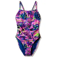 Speedo - Women's Female Printed Web Back - Traje de baño size 42, multicolor
