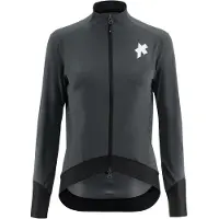 Assos - Women's Equipe R Rain Jacket S11 - Chaqueta de ciclismo size L, negro/gris
