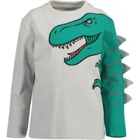 Blue Seven Camiseta gris claro / verde / rojo / blanco