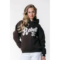 Colourful Rebel Rebel 33 Clean Hoodie Brown Talla: L | Sudaderas con Capucha Outlet | Mujer | Marrón
