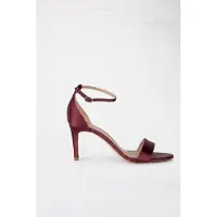 Lk bennett Helena Bow Ankle Sandal Burgundy Talla: 40 | Chancletas Outlet | Mujer | Marrón