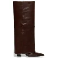 Marella para mujer. 2623796016200 Botas de Piel de caña vuelta Papiro Marrón Oscuro (39), 8 a 10cm, Ninguno, Casual, outlet 2026.
