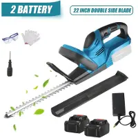 StarTech.com Tijeras de seto a batería - Cortasetos eléctrico - Motor sin escobillas - 20000 RPM - 3500 W - 21 V - 2 baterías