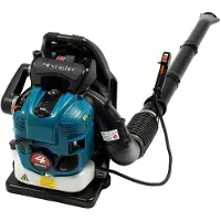 StarTech.com Soplador de hojas con motor de gasolina de 4 tiempos, 75,6 ccm, 2600 W, caudal de aire de 498 CFM, velocidad variable y control de velocidad constante, depósito de 1,9 litros, color azul