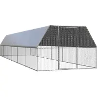 vidaXL - Jaula para gallinas de exterior, 3x12x2 metros, acero galvanizado