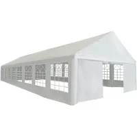vidaXL Tienda de campaña para fiestas, 6x16 metros, blanca