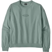 Patagonia - Women's 95 Oval Logo Daily Crew - Jerséis size XS, turquesa