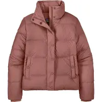 Patagonia - Chaquetas Mujer - W's Silent Down Jkt Moonrise Taupe para Mujer - Talla S - Púrpura