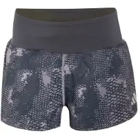 Adidas - Women's ADI365 Running Animal Print Iconic Shorts - Pantalones cortos de running size XS - Length: 3'', azul/gris