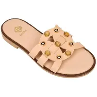 Desa Zapatos abiertos 'Pantoletten' beige