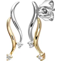 Diamant L'Eternel Pendientes 'Ohrhänger aus 375 Gelbgold mit Diamant' mezcla de colores