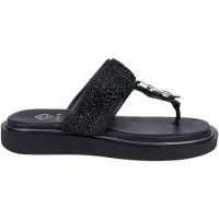 Desa Sandalias de dedo 'Zehenstegsandalen' negro