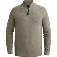 Vanguard Jersey 'Pullover with half-zip and allover texture' verde claro
