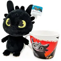 Dreamworks Chimuelo Cómo Entrenar A Tu Dragón Taza Y Peluche 18 Cm