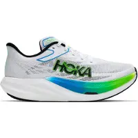 Hoka One One Zapatillas de running 'ROCKET X 3' azul oscuro / lima / negro / blanco