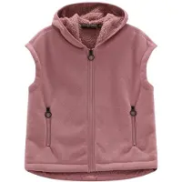 CMP - Women's Vest Fix Hood 36P4566 - Chaleco de forro polar size XXS, marrón/fucsia
