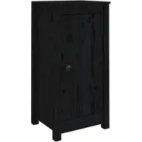 vidaXL , Mueble aparador, 2 unidades, color negro, 39x35x80 cm, madera maciza de pino