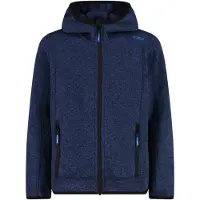 CMP - Boy's Jacket Fix Hood Jacquard Knitted - Forro polar size 116, azul