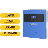 OEM Inversor híbrido solar, salida de onda sinusoidal pura, tecnología MPPT, modelo ANJ-4000W-24V-WIFI, 220-240V