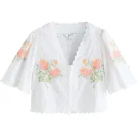 Next Blusa verde pastel / naranja / rosa / blanco