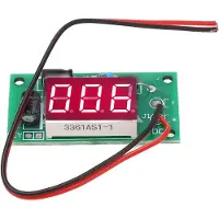 Gistuch Módulo contador de energía con pantalla digital roja de 3 dígitos y batería de respaldo, modelo QF-MC03-1, rango de voltaje de 4-7 V