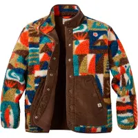 Passenger - Clover Sherpa Fleece Jacket W Lost On Purpose Pacific Green para Mujer - Talla S - Marrón