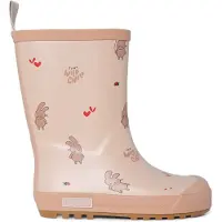 Liewood Botas de lluvia kitt / rosa / talco / rojo vivo