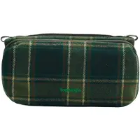 Topologie - Bolsas - Bottle Sacoche Medium Green Check Check Wool - Verde