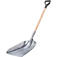 OEM Pala para nieve, fabricada en plástico resistente, 50 pulgadas de largo, 14 pulgadas de ancho, bordes redondeados, mango ergonómico en forma de "D"