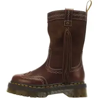 Dr. Martens para mujer. 43175200 otas Desert Rodeo Quad Mid de piel y ante marrón (38), 1 a 3cm, Ninguno, Casual, outlet 2026.