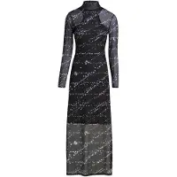 Karl lagerfeld JEANS Vestido de noche lila / negro / blanco